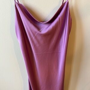 Silky pink Purple Lilac Slip Dress